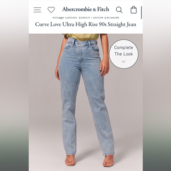 Denim - Abercrombie curve love 90s ultra high rise  jeans